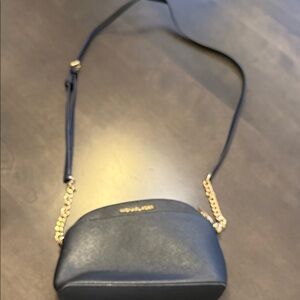 Michael Kors Black Crossbody Bag with Gold Chain